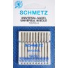 Aiguille Schmetz Universal 130/705 H de 70/10 a 100/16 la boite assortie de 10 aiguilles