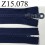 fermeture éclair longueur 15 cm couleur bleu foncé non séparable zip nylon largeur 3.3 cm largeur du zip 5 mm