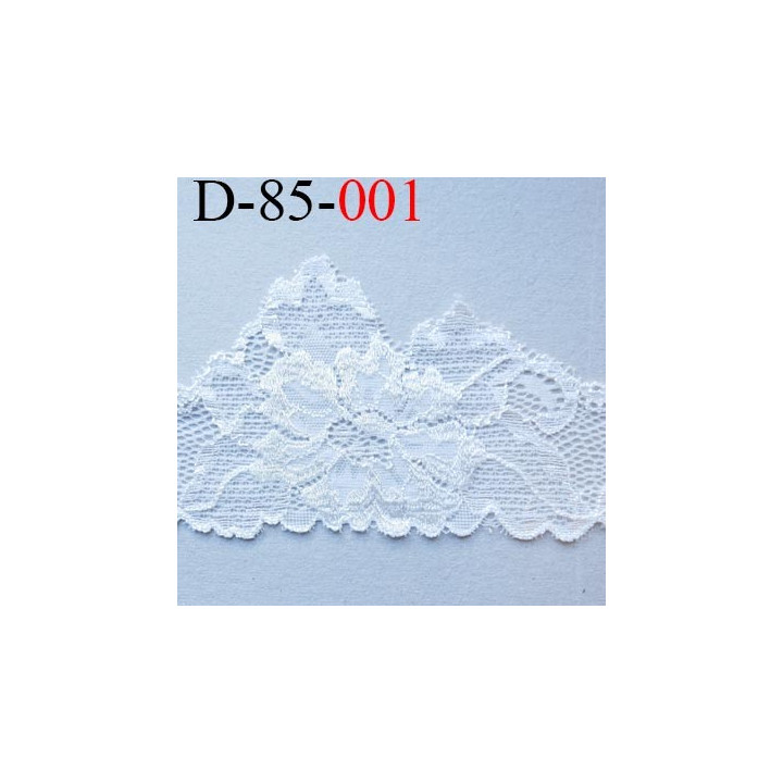 dentelle 85 mm en lycra extensible couleur écru largeur 85 mm prix au mètre