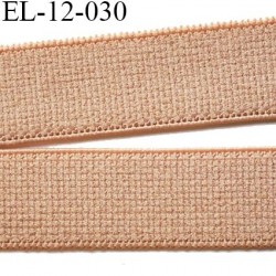 Elastique bretelle 12 mm et lingerie petit grain couleur cannelle largeur 12 mm haut de gamme prix au mètre