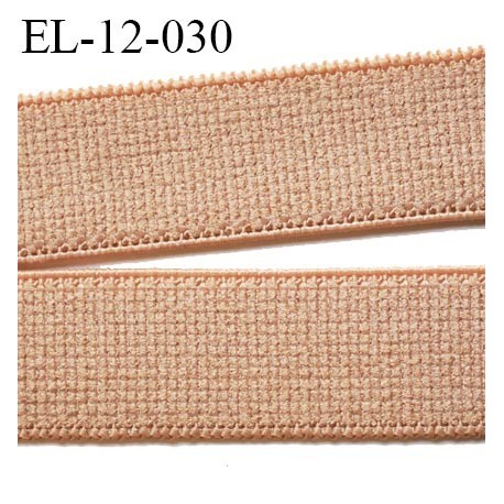 Elastique bretelle 12 mm et lingerie petit grain couleur cannelle largeur 12 mm haut de gamme prix au mètre