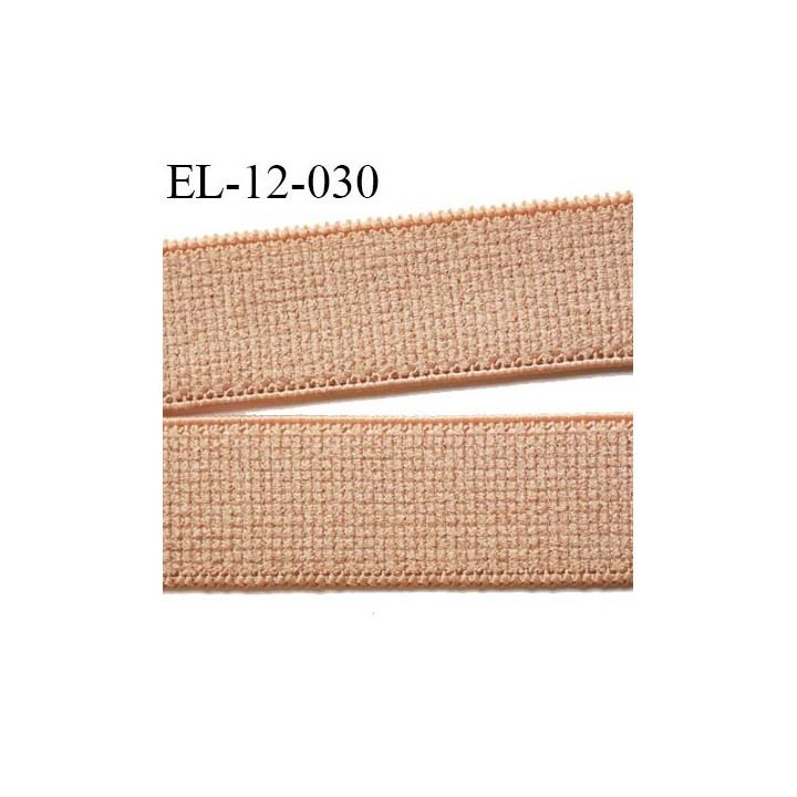 Elastique bretelle 12 mm et lingerie petit grain couleur cannelle largeur 12 mm haut de gamme prix au mètre