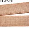 Elastique bretelle 12 mm et lingerie petit grain couleur cannelle largeur 12 mm haut de gamme prix au mètre