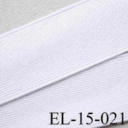 Elastique  15mm plat très très  belle qualité couleur blanc  forte élasticité fabriqué en europe largeur 15 mm prix au mètre