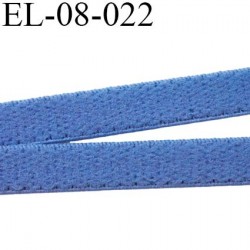 élastique 8 mm bretelle et lingerie doux plat  largeur 8 mm couleur bleu haut de gamme prix au mètre