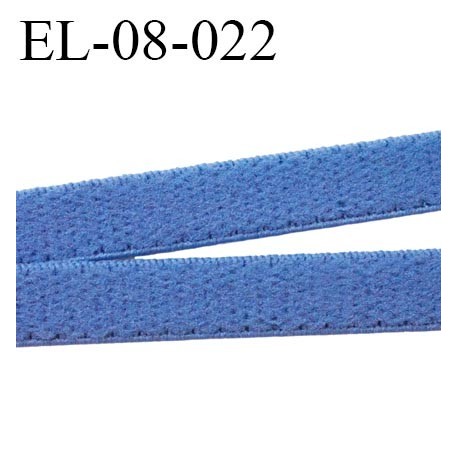 élastique 8 mm bretelle et lingerie doux plat largeur 8 mm couleur bleu haut de gamme prix au mètre