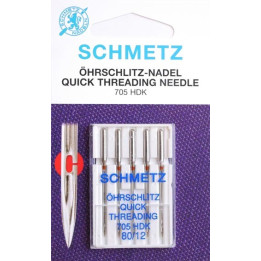 Aiguille schmetz ohrschlitz quick theading  705 HDK 80 12 boite de 5 aiguilles