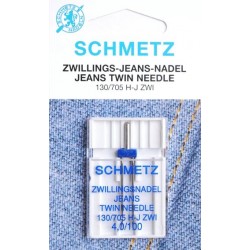 Aiguille schmetz Zwillingsnadel Jeans Twin Needle 130 705 H J ZWI 4.0 100