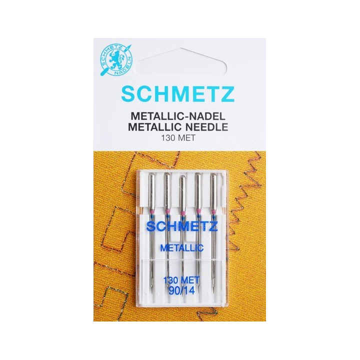 Aiguille schmetz Metallic 130 Met 90 14 la boite de 5 aiguilles