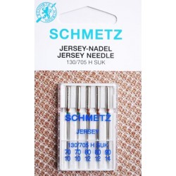 Aiguille schmetz Jersey Nadel Jersey Needle 130 705 H SUK de 70/10 a 90/14 la boite de 5 aiguilles