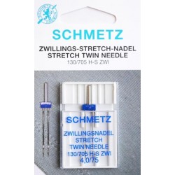 Aiguille schmetz Zwillingsnadel Stretch Twin Needle 130 705 H S ZWI