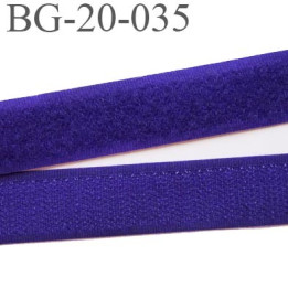 Scratch type velcro 20 mm à coudre couleur violet les 2 faces largeur 20 mm  prix au mètre