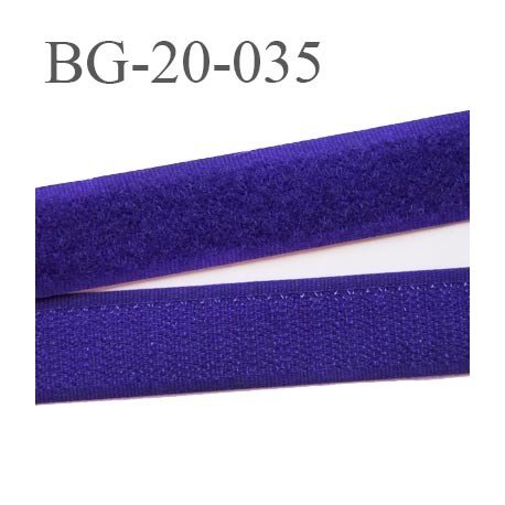 Scratch type velcro 20 mm à coudre couleur violet les 2 faces largeur 20 mm prix au mètre