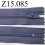 fermeture longueur 15 cm couleur bleu gris non séparable zip nylon largeur 2,5 cm