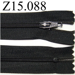 fermeture longueur 15 cm couleur  anthracite   non séparable zip nylon largeur 2,5 cm
