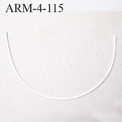 Armature 115  acier laqué blanc  longueur total développé de l'armature 289 mm forme n° 4 prix à la pièce