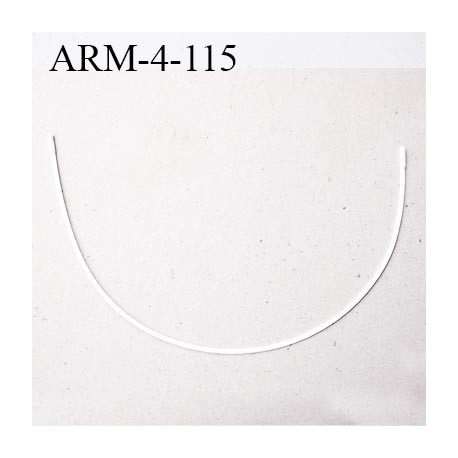Armature 115 acier laqué blanc longueur total développé de l'armature 289 mm forme n° 4 prix à la pièce