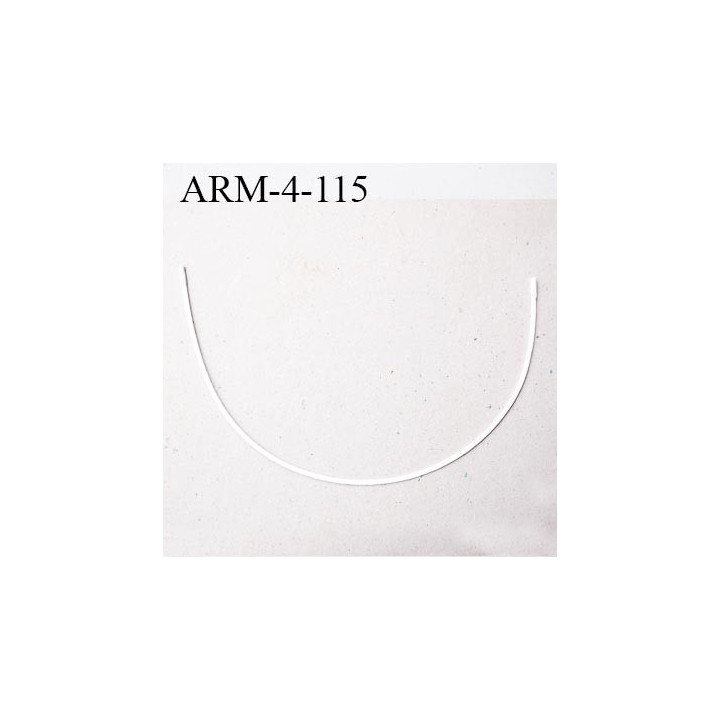 Armature 115  acier laqué blanc  longueur total développé de l'armature 289 mm forme n° 4 prix à la pièce