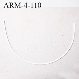 Armature 110  acier laqué blanc  longueur total développé de l'armature 276 mm forme n° 4 prix à la pièce
