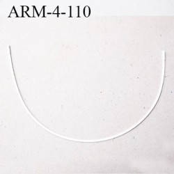 Armature 110  acier laqué blanc  longueur total développé de l'armature 276 mm forme n° 4 prix à la pièce