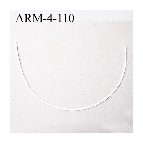 Armature 110 acier laqué blanc longueur total développé de l'armature 276 mm forme n° 4 prix à la pièce