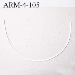 Armature 105 acier laqué blanc longueur total développé de l'armature 261 mm forme n° 4 prix à la pièce
