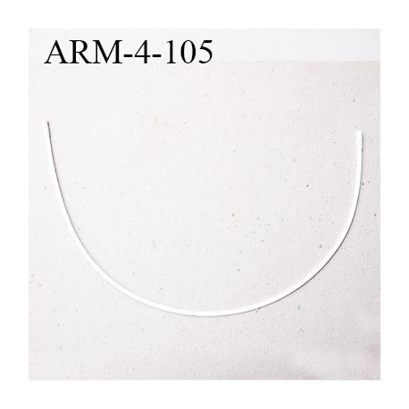 Armature 105 acier laqué blanc longueur total développé de l'armature 261 mm forme n° 4 prix à la pièce