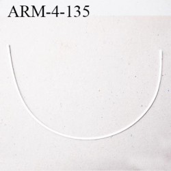 Armature 135  acier laqué blanc  longueur total développé de l'armature 348 mm forme n° 4  prix à la pièce