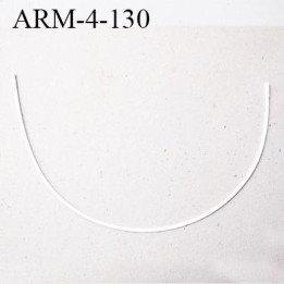 Armature 130  acier laqué blanc  longueur total développé de l'armature 333 mm forme n° 4  prix à la pièce