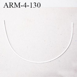 Armature 130 acier laqué blanc longueur total développé de l'armature 333 mm forme n° 4 prix à la pièce