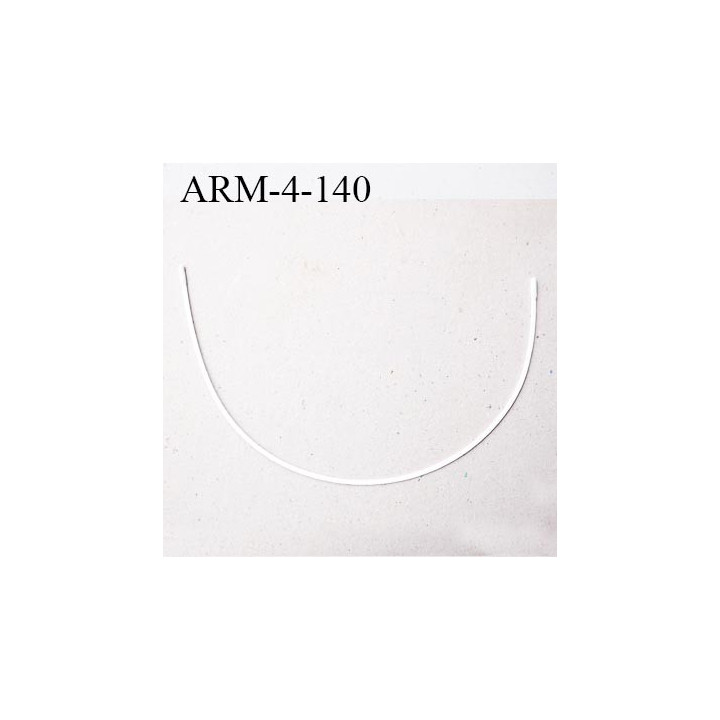 Armature 140  acier laqué blanc  longueur total développé de l'armature 362 mm forme n° 4  prix à la pièce