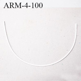Armature 100  acier laqué blanc  longueur total développé de l'armature 247 mm forme n° 4 prix à la pièce