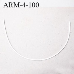 Armature 100 acier laqué blanc longueur total développé de l'armature 247 mm forme n° 4 prix à la pièce