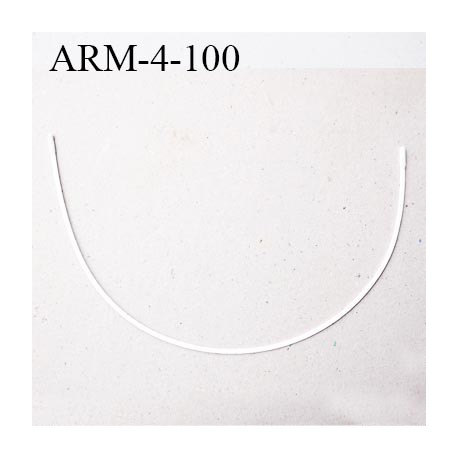 Armature 100 acier laqué blanc longueur total développé de l'armature 247 mm forme n° 4 prix à la pièce