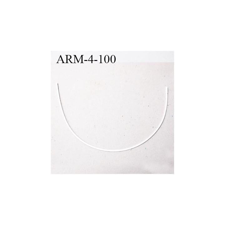 Armature 100  acier laqué blanc  longueur total développé de l'armature 247 mm forme n° 4 prix à la pièce
