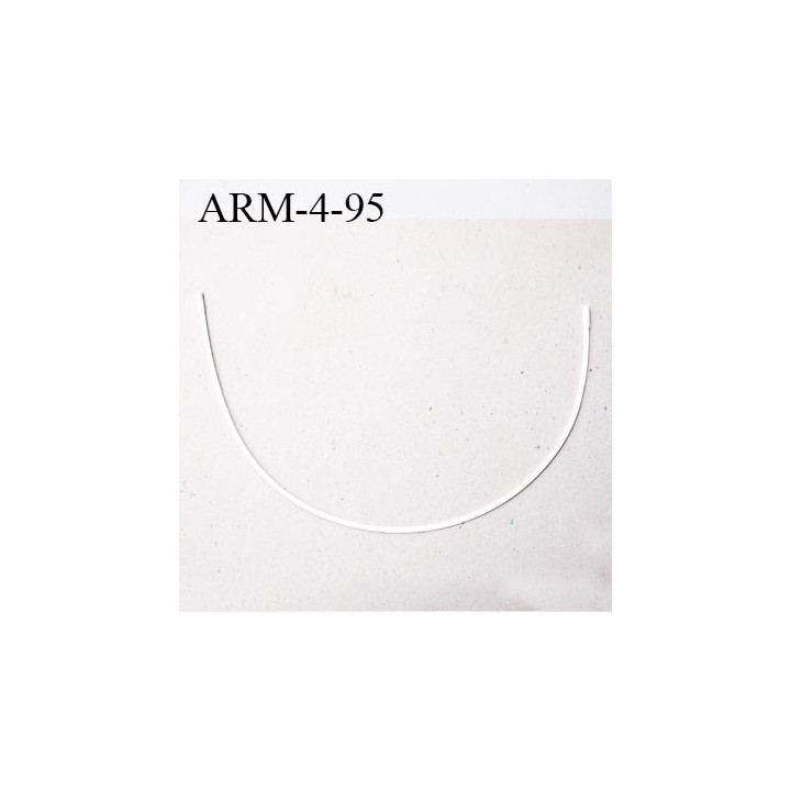 Armature 95  acier laqué blanc  longueur total développé de l'armature 229 mm forme n° 4 prix à la pièce