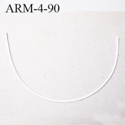 Armature 90  acier laqué blanc  longueur total développé de l'armature 216 mm forme n° 4 prix à la pièce
