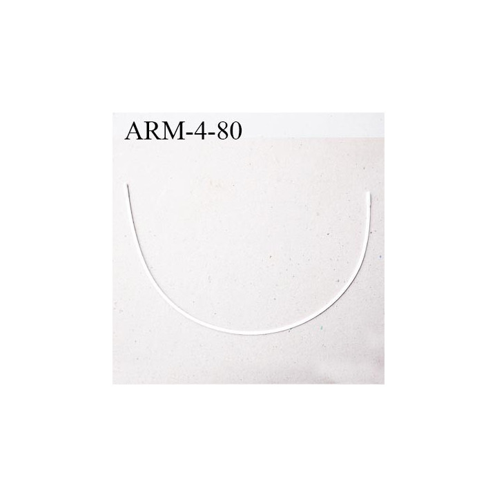 Armature 80  acier laqué blanc  longueur total développé de l'armature 185 mm forme n° 4 prix à la pièce