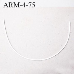 Armature 75  acier laqué blanc  longueur total développé de l'armature 169 mm forme n° 4 prix à la pièce