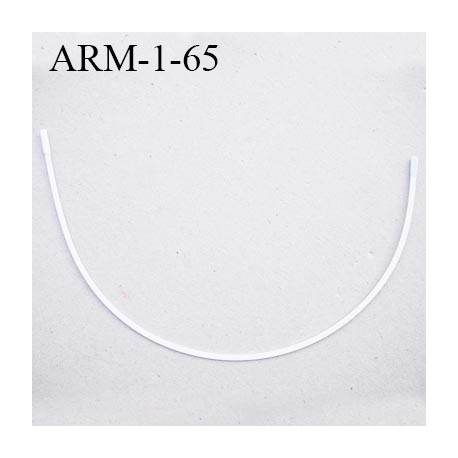 Armature 65 acier laqué blanc longueur total développé de l'armature 145 mm forme n° 1 prix à la pièce