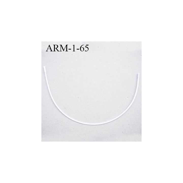 Armature 65  acier laqué blanc  longueur total développé de l'armature 145 mm forme n° 1 prix à la pièce