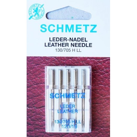 Aiguille schmetz LEDER LEATHER CUIR 130 705 H-LL 120 19 la boite de 5 aiguilles