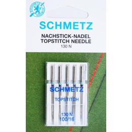 Aiguille Schmetz Topstitch 130 N 100 16  la boite de 5 aiguilles