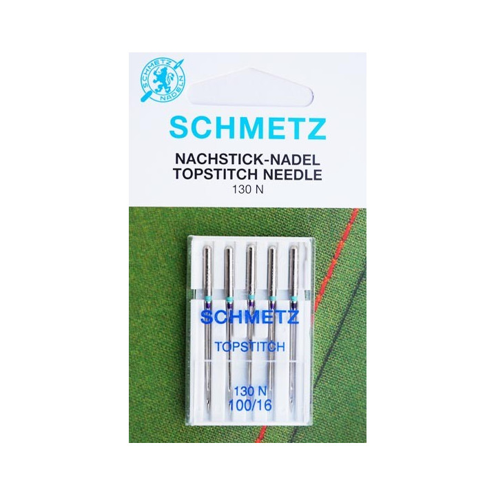 Aiguille Schmetz Topstitch 130 N 100 16  la boite de 5 aiguilles