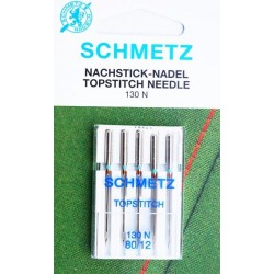 Aiguille Schmetz Topstitch 130 N 80 12 la boite de 5 aiguilles