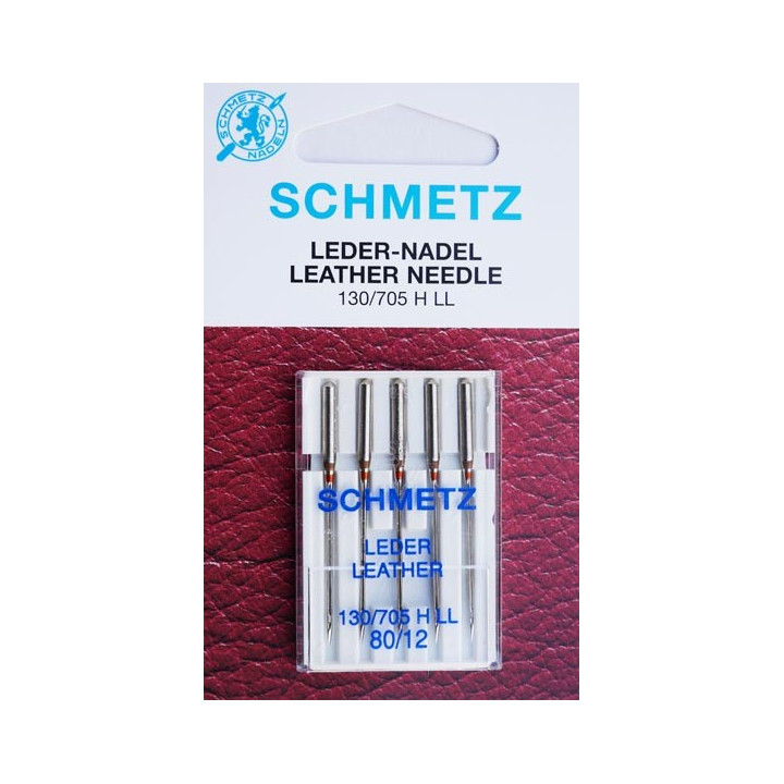 Aiguille schmetz LEDER LEATHER CUIR 130 705 H-LL 80/12 la boite de 5 aiguilles