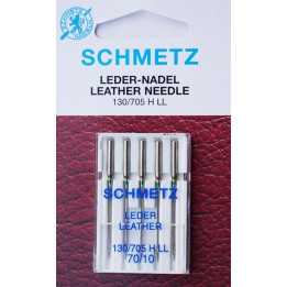 Aiguille schmetz LEDER LEATHER CUIR 130 705 H-LL 70/10 la boite de 5 aiguilles