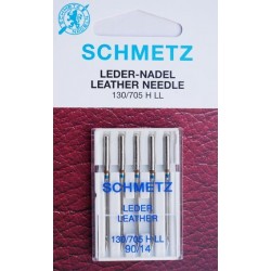 Aiguille schmetz LEDER LEATHER CUIR 130 705 H-LL 90/14 la boite de 5 aiguilles