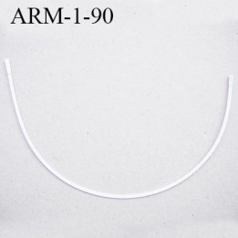 Armature 90  acier laqué blanc  longueur total développé de l'armature 220 mm forme n° 1 prix à la pièce