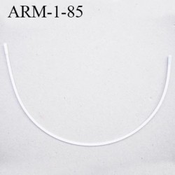 Armature 85 acier laqué blanc longueur total développé de l'armature 205 mm forme n° 1 prix à la pièce